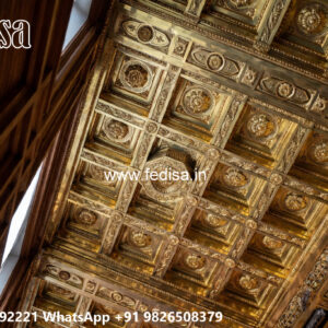 Wooden Classic Ceiling Design False Ceiling Design With Profile Lights No-11230