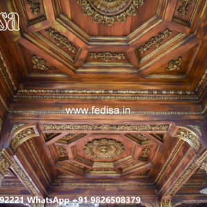 Wooden Classic Ceiling Design Pop Board Design No-11252