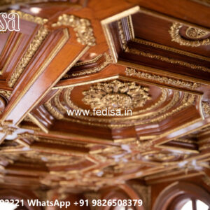 Wooden Classic Ceiling Design Balcony Pop Ceiling Design No-11253