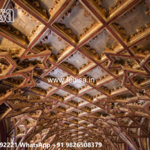 Wooden Classic Ceiling Design Pop Design Tv Stand No-11268