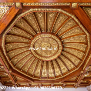 Wooden Classic Ceiling Design Bedroom Pop Plus Minus Design No-11269