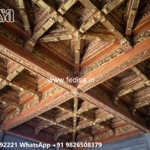 Wooden Classic Ceiling Design Hall Ceiling Border Design No-11270