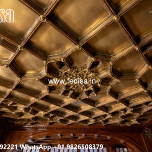Wooden Classic Ceiling Design Best Pop Ceiling Design For Hall No-11276