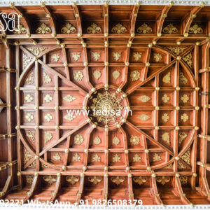 Wooden Classic Ceiling Design Pop Design With Mdf Jali No-11278