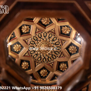 Wooden Classic Ceiling Design Pop Ke Color Design No-11286