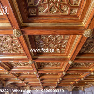 Wooden Classic Ceiling Design Down Ceiling Design For Living Room No-11292