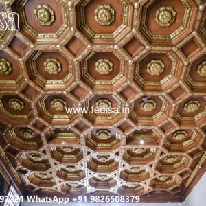 Wooden Classic Ceiling Design False Ceiling Design For Small Hall No-11293
