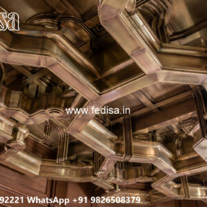 Wooden Classic Ceiling Design Pop Fan Design Readymade No-11296