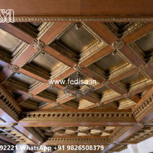Wooden Classic Ceiling Design Pop Fancy Design No-11304