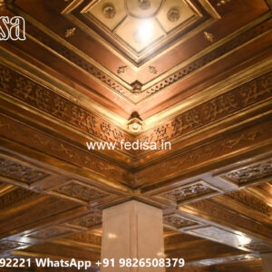 Wooden Classic Ceiling Design Pop Wala Design No-11309