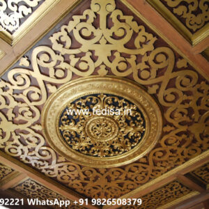Wooden Classic Ceiling Design Living Room Gypsum Ceiling Design No-11312