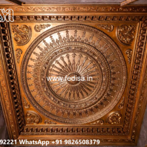 Wooden Classic Ceiling Design Pop Ceiling Design For Temple No-11315