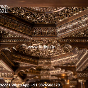 Wooden Classic Ceiling Design Bathroom Design Pop No-11318