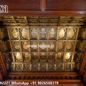 Wooden Classic Ceiling Design Jali Pop Design No-11322