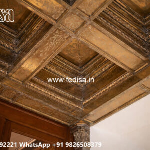 Wooden Classic Ceiling Design Pop Ka Minus Plus Ka Design No-11326