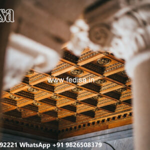 Wooden Classic Ceiling Design 3 Ceiling Fan Pop Design No-11329