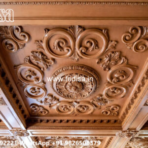 Wooden Classic Ceiling Design Pop For Home Design No-11343