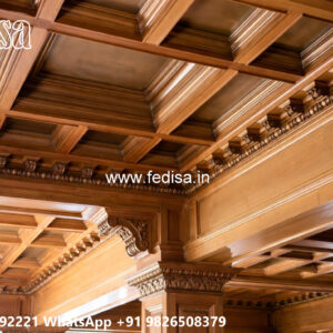 Wooden Classic Ceiling Design Wall Pop Molding Design No-11344