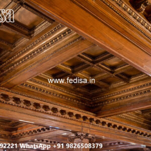 Wooden Classic Ceiling Design Plus Minus Design For Porch No-11357