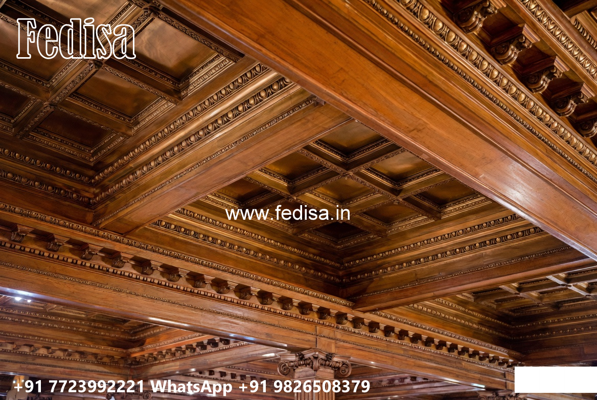 Wooden Classic Ceiling Design Plus Minus Design For Porch No-11357
