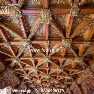 Wooden Classic Ceiling Design Top Gypsum Ceiling Design No-11361
