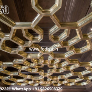 Wooden Classic Ceiling Design False Ceiling Wallpaper Design No-11365