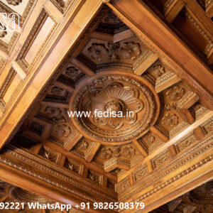 Wooden Classic Ceiling Design S Type Pop Design No-11366