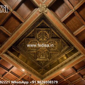 Wooden Classic Ceiling Design Pop K Design No-11369