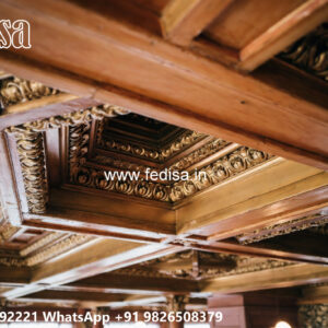 Wooden Classic Ceiling Design Pop In House Design No-11373