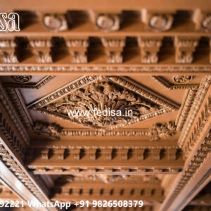 Wooden Classic Ceiling Design Color For Pop Design No-11378