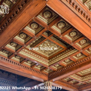 Wooden Classic Ceiling Design Interior Design Without False Ceiling No-11381