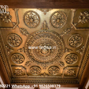 Wooden Classic Ceiling Design Pop Lobby Design New No-11387