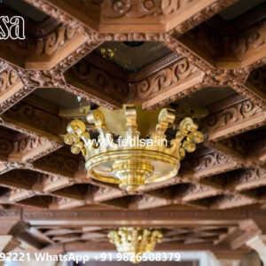 Wooden Classic Ceiling Design Pop Cornice Beading Design No-11390