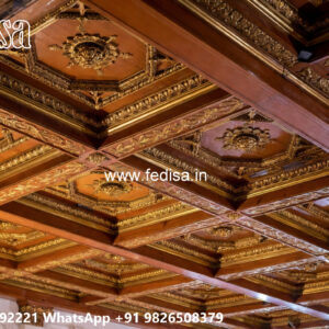 Wooden Classic Ceiling Design Room Chat Pop Design No-11391