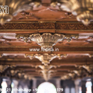 Wooden Classic Ceiling Design False Ceiling Design For Big Hall No-11393