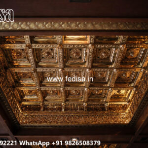 Wooden Classic Ceiling Design False Ceiling Models For Hall No-11397