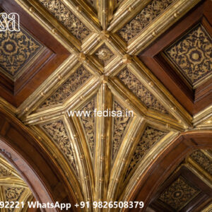 Wooden Classic Ceiling Design Gali Pop Design No-11402