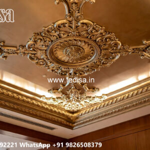 Wooden Classic Ceiling Design Kitchen Cement Pop Design No-11408