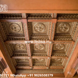Wooden Classic Ceiling Design Plywood Pop Design No-11413