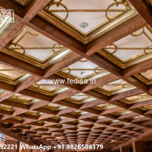Wooden Classic Ceiling Design Pop Design For Washroom No-11414