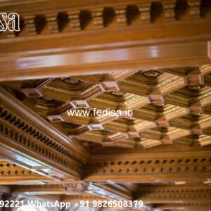 Wooden Classic Ceiling Design Pop Models For Hall No-11417