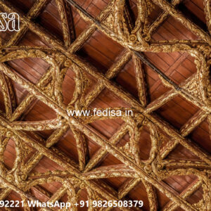Wooden Classic Ceiling Design Wall Punning Design No-11419