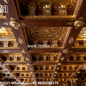 Wooden Classic Ceiling Design Roof Pop Design For Home No-11424