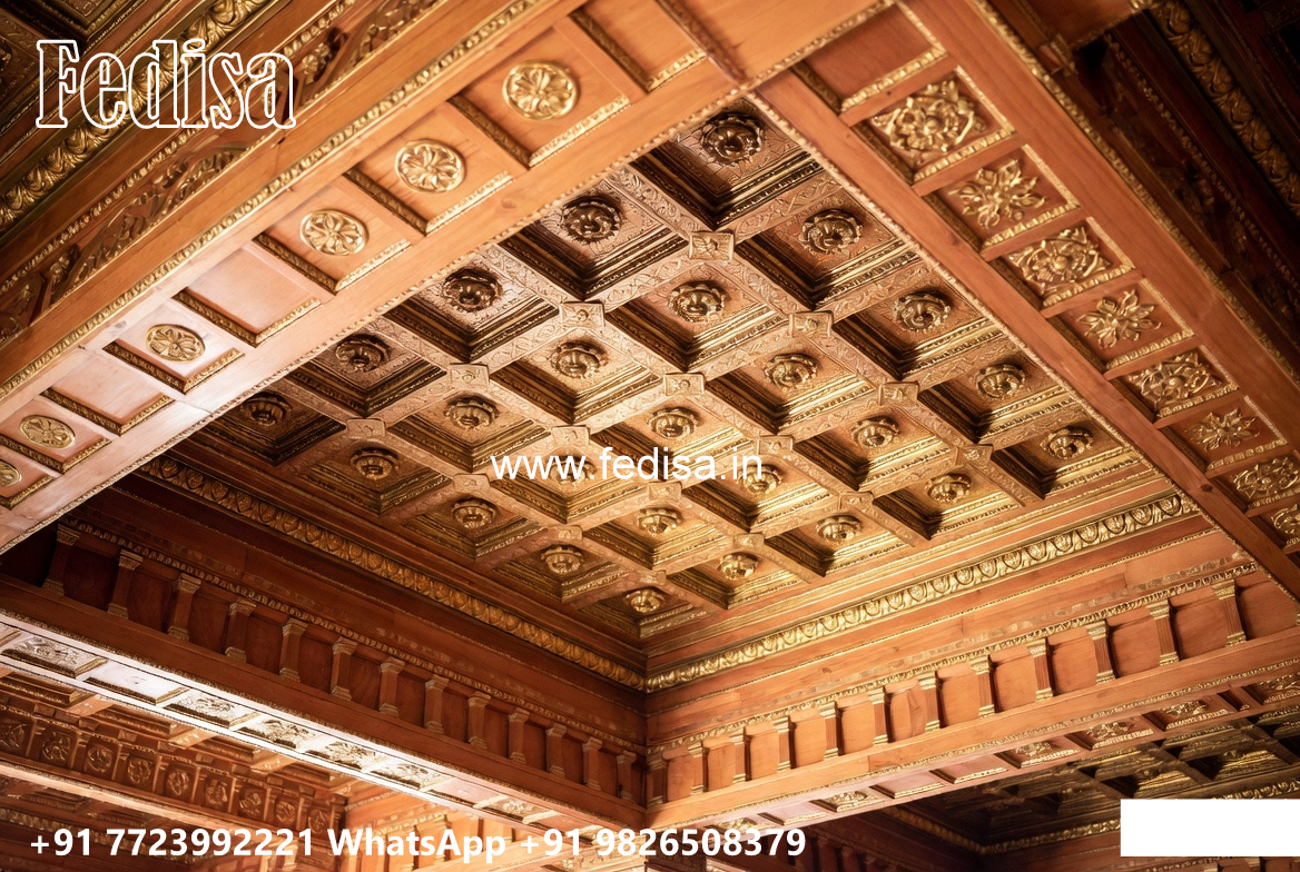 Wooden Classic Ceiling Design Pop Design For Roof Simple No-11426