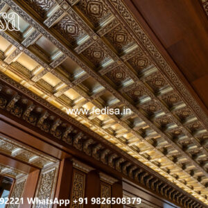 Wooden Classic Ceiling Design Pop Wali Design No-11436