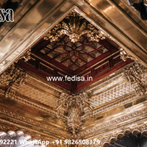 Wooden Classic Ceiling Design Pop Of Color Interior Design No-11442