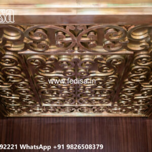 Wooden Classic Ceiling Design Pop Bedroom Design Latest No-11445
