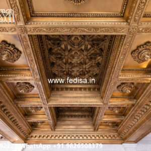 Wooden Classic Ceiling Design Pop Design Circle No-11461