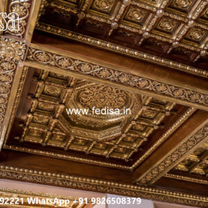 Wooden Classic Ceiling Design Pop Design Room Simple No-11470