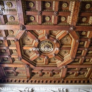Wooden Classic Ceiling Design Pop Small Flower Design No-11474